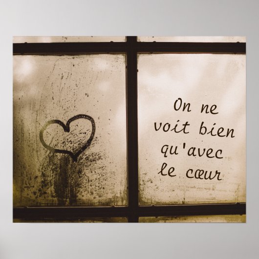 Poster Citation du Petit Prince (Devant)