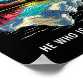 Poster Citation du philosophe Stoic Seneca Brave stoïcism (Coin)