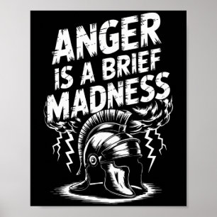 Poster Citation du philosophe stoïque Motivation stoïcism