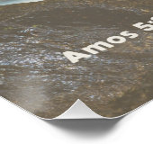 Poster Citation du prophète hébreu Amos Justice et droitu (Coin)