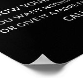 Poster Citation Du Sens Et De La Sensibilité I (Coin)