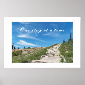 Poster Citation d'une étape à une étape Randonnée (Devant)