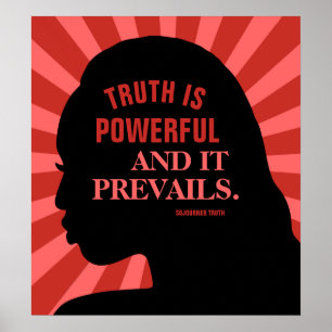 Poster Citation éducative de Sojourner Truth 18"X20"