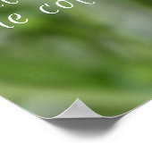 Poster Citation Emerson des couleurs naturelles (Coin)