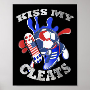 Poster Citation et ampli de football Usa Funny; Design gr