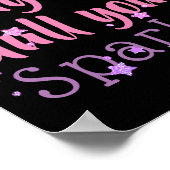 Poster Citation Étincelle Inspirationnelle Étoiles violet (Coin)