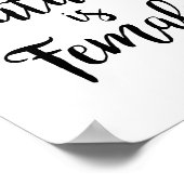 Poster Citation féministe motivationnelle L'avenir est fé (Coin)
