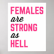 Citation Femme Strong Hell Gym