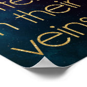 Poster Citation fille parties scintillant (Coin)