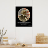 Poster Citation Frederick Douglass, Soumission Imprimer l (Cuisine)