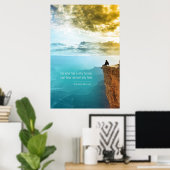 Poster Citation Friedrich Nietzsche Nature Aventure Natur (Bureau à domicile)