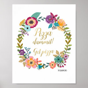 Poster Citation Golden Girls-Pizza