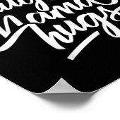 Poster Citation Graphique cool - Poulets Et Mama Hugs (Coin)