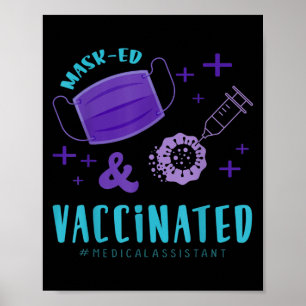 Poster Citation Graphique Vaccinée Sur Les Humours Drôle