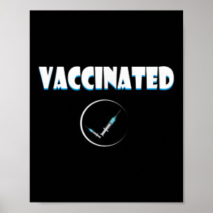 Poster Citation Graphique Vaccinée Sur Les Humours Drôle 