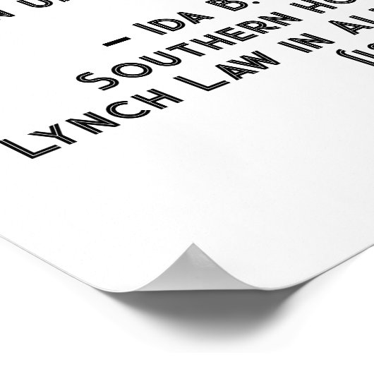 Poster Citation Ida B Wells Corruption (Coin)