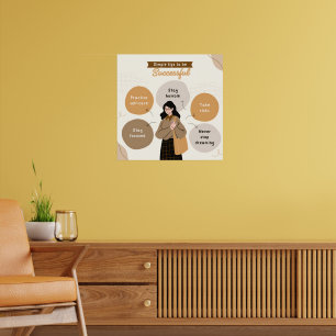 Poster Citation Illustrative Boho Beige