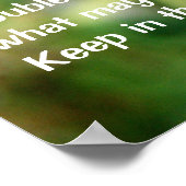 Poster Citation Inspirant Conserver dans le Papillon oran (Coin)