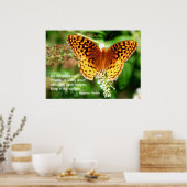 Poster Citation Inspirant Conserver dans le Papillon oran (Cuisine)