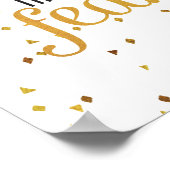 Poster Citation inspirante Black and Gold Dreams (Coin)