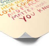 Poster Citation inspirante, colorée (Coin)