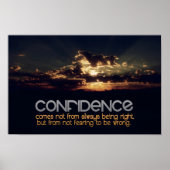 Poster Citation inspirante "Confiance" (Devant)