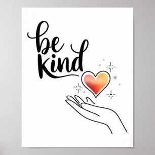 Poster Citation Inspirante de Bienveillance Motivation Po