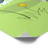 Poster Citation Inspirante de Bonheur Mignonne Nursery de (Coin)