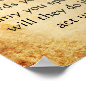 Poster Citation inspirante de Bouddha (Coin)