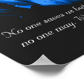 Poster Citation Inspirante de Bouddha Fleur Lotus (Coin)