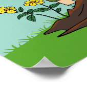 Poster Citation Inspirante de Croissance de Dessin Animé (Coin)