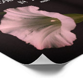 Poster Citation Inspirante de Fleur de Morning Glory (Coin)