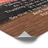 Poster Citation inspirante de la prière Sérénité sur l'ar (Coin)