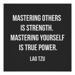 Poster Citation inspirante de Lao Tzu