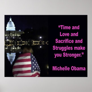 Poster Citation inspirante de Michelle Obama