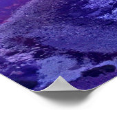 Poster Citation inspirante de Purple Pink Ocean Sunset (Coin)