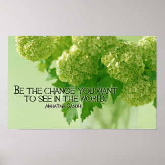 Poster Citation inspirante du Mahatma Gandhi