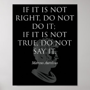 Poster Citation Inspirante Du Philosophe Marcus Aurelius
