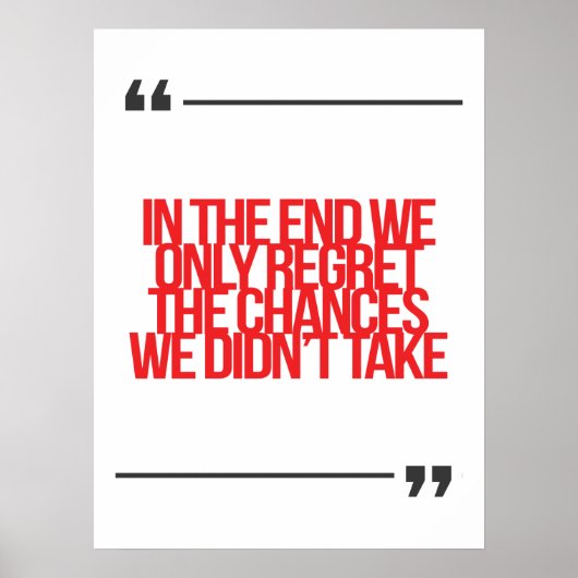 Poster Citation inspirante et motivante (Devant)