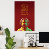 Poster Citation Inspirante Frederick Douglass : Fidèle À  (Bureau à domicile)