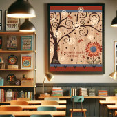 Poster Citation inspirante Inspirété de libellules de l'a