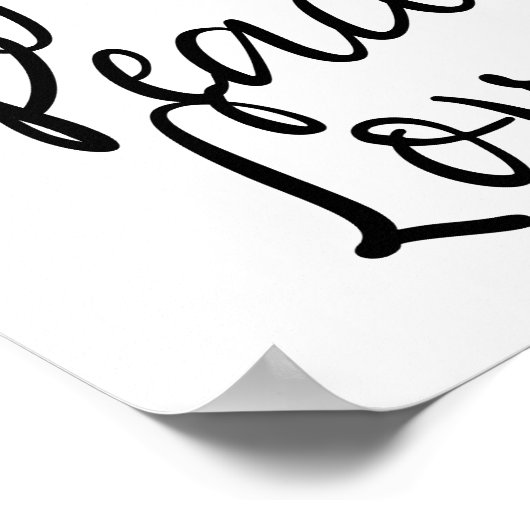 Poster Citation Inspirante Joie Paix Amour (Coin)