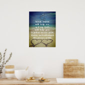 Poster Citation inspirante Motivationnelle Vie Et Foi (Cuisine)