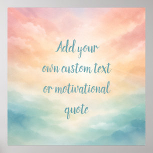 Poster Citation Inspirante Personnalisée – Lever de Solei