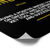 Poster Citation Inspirante Positive Sur La Réussite (Coin)