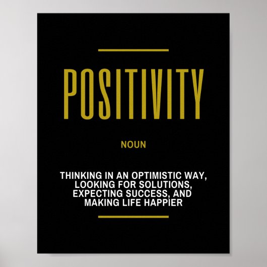 Poster Citation Inspirante Positive Sur Le Succès (Devant)