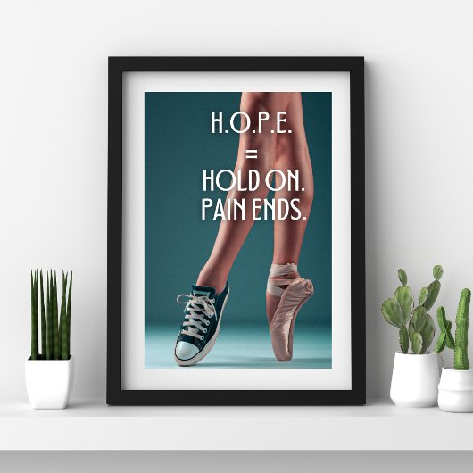 Poster Citation inspirante pour Hope Dancer