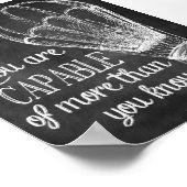 Poster citation inspirante pour un rappel quotidien (Coin)