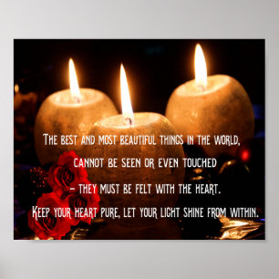 Poster Citation inspirante sur la vie et le bonheur