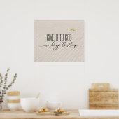 Poster Citation Inspirante Sur Le Sable De Plage (Cuisine)